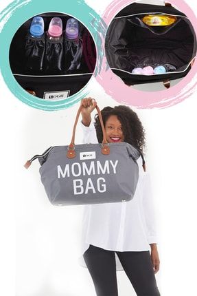 Mommy Bag Anne Bebek Bakım Çantası Büyük Boy Termos Biberon Bölmeli Omuz Çanta YG9000-T