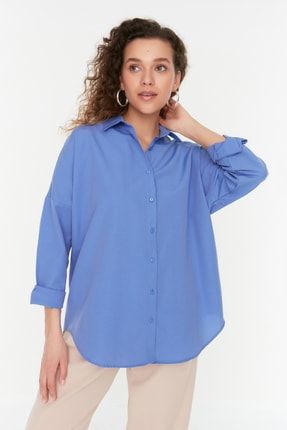 Mavi Basic Oversize Gömlek TWOSS22GO0669