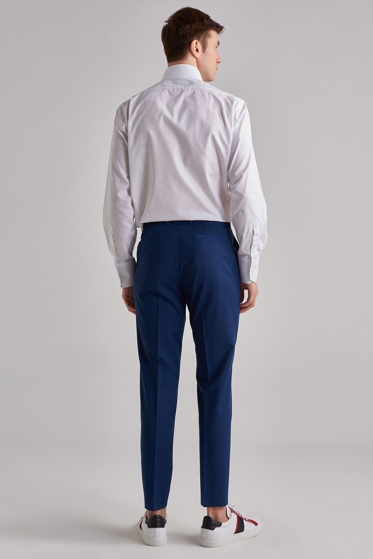 شلوار آبی مردانه پشم اورجینال Hugo Boss