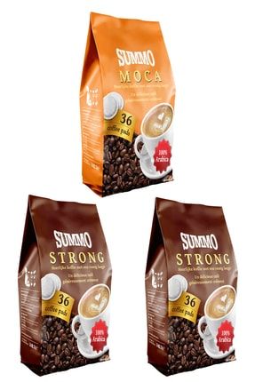 1 Adet Moca Ve 2 Adet Strong 108’li Avantaj Paketi (36x3 Paket) Senseo Pad Kahve Kapsülü SC4229