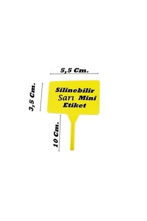 10 Adet Mini Fiyat Etiketi Saplamalı Silinebilir Etiket Sarı Renk BRNMiniEtiket10Adet