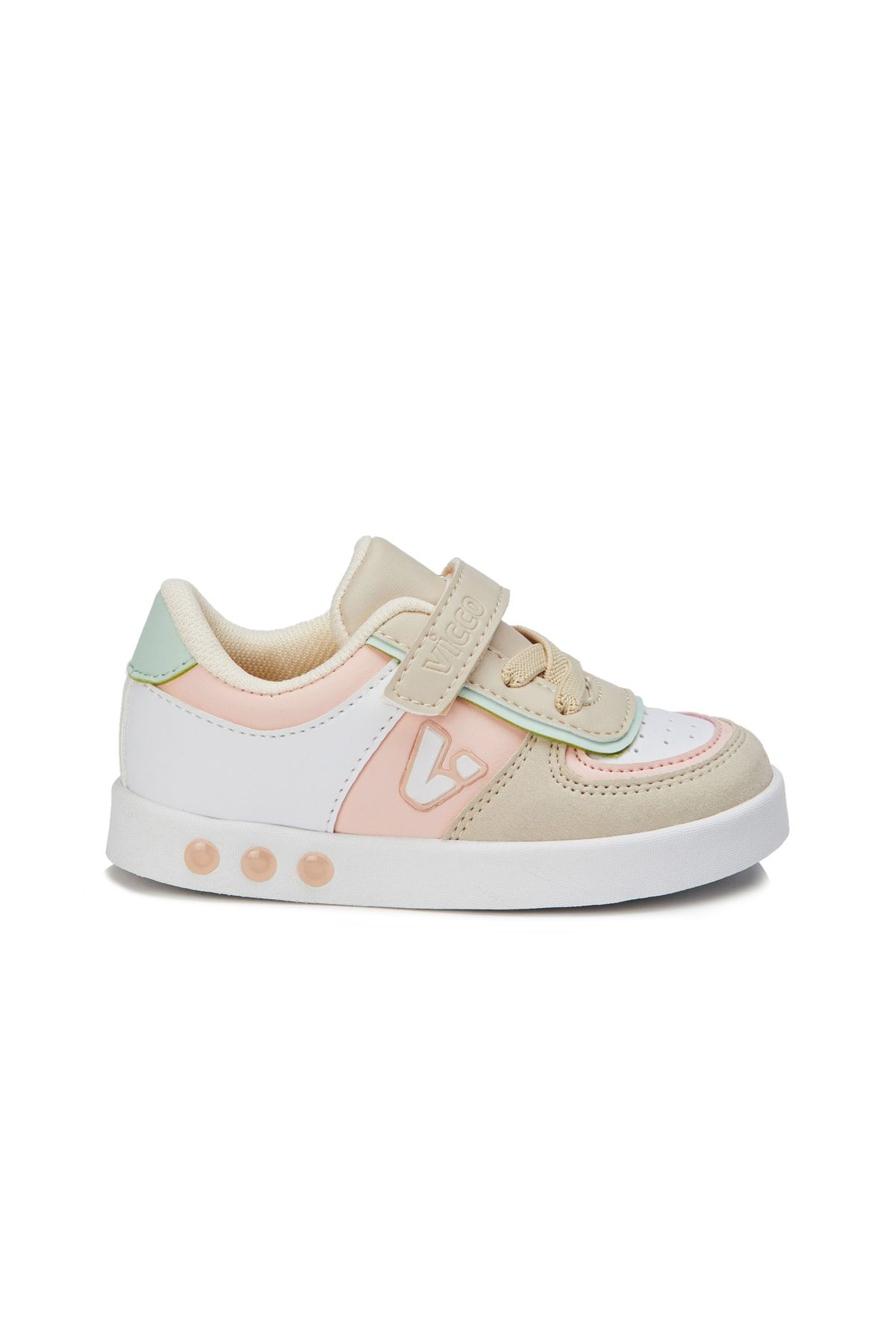 Vicco Sam Işıklı Kız Çocuk Pudra Sneaker ZN7344
