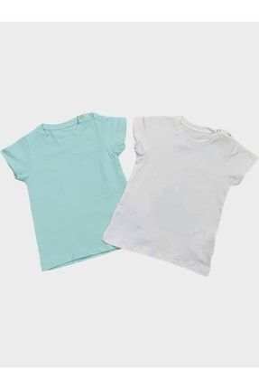 Bebek Düz Renk 2'li T-shirt ( 6 - 18 Ay ) 5569