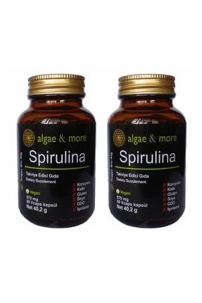 2 Adet Spirulina 670 Mg Vegan Kapsül SP02