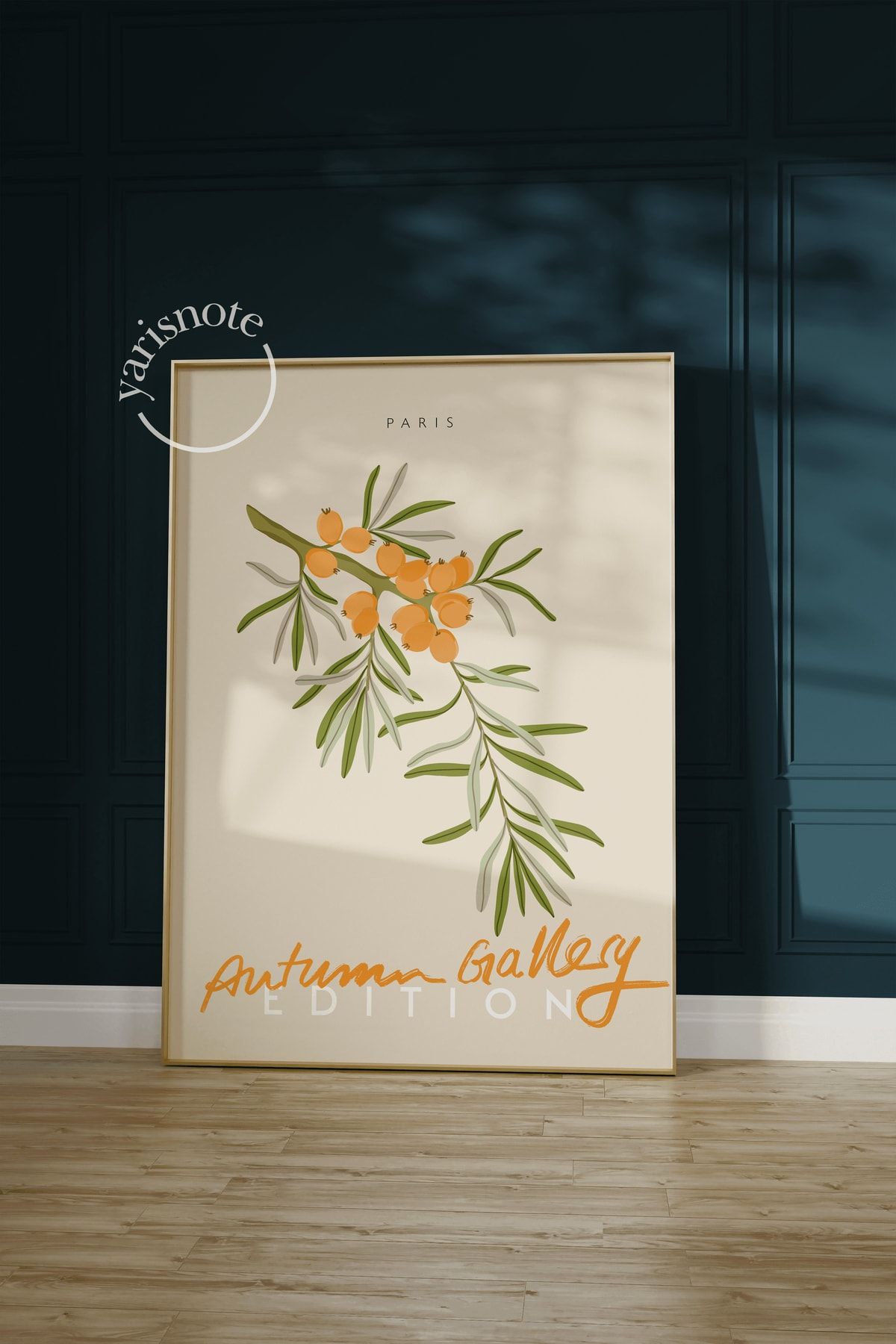 Yaris Note Autumn Gallery Sonbahar Temalı Paris Çerçevesiz Poster VB9448