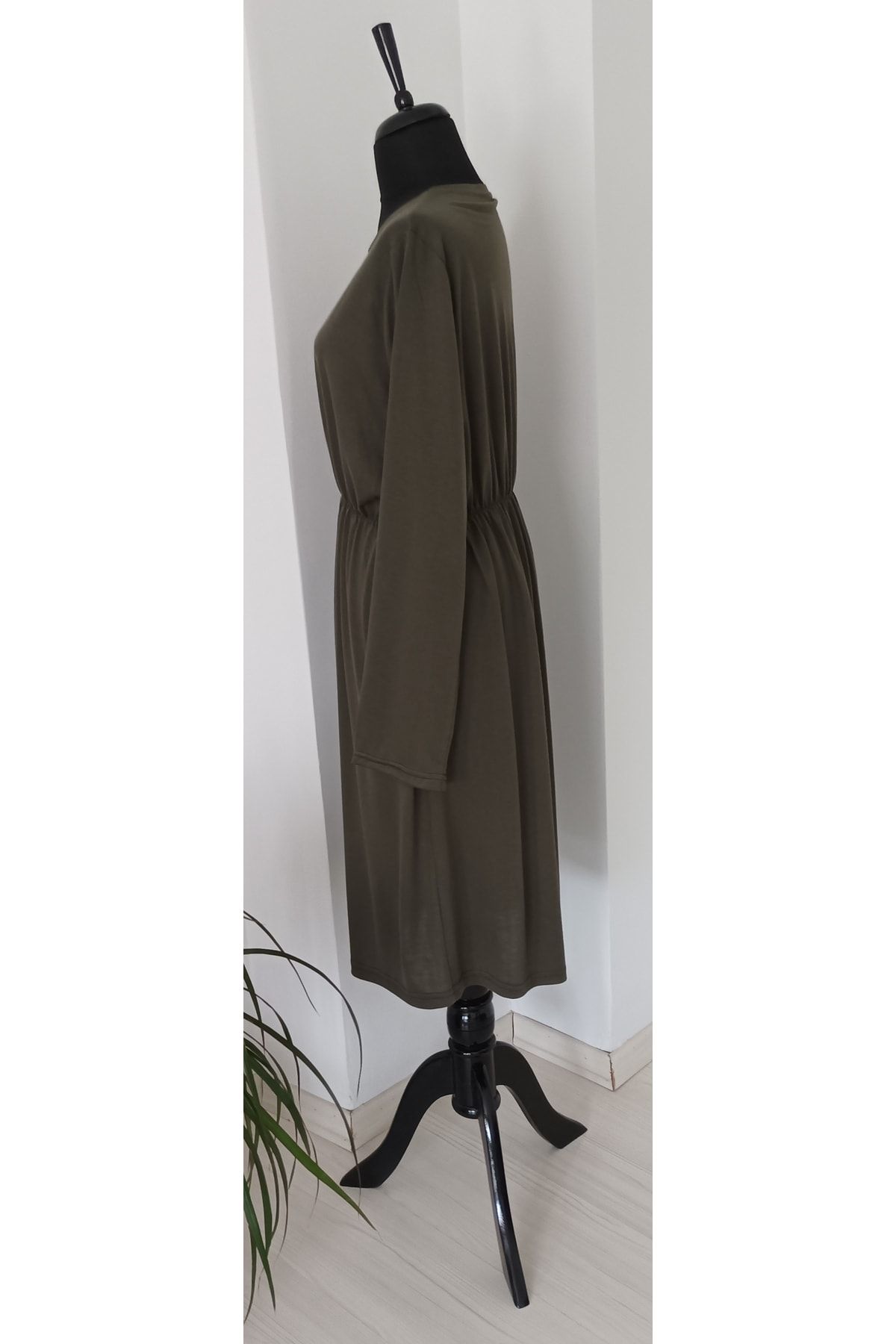 BRC Collection-فستان كاكي أخضر نسائي 3