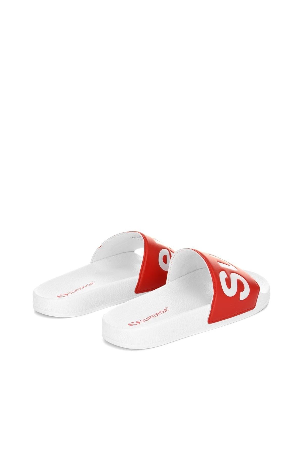 Superga-1908 Slides Clear Identity - أحمر-أبيض 3