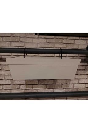 Ucuzzavm Dekoratif Şık Yalı Balkon Askılı Saksı 2 Numara Uzunluk 51cm Kırık Beyaz Renk AOA1013