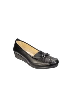 Yazkış Kadın Siyah 42 Büyük Numara Comfort Taban Günlük Anne Ayakkabısı YKA741
