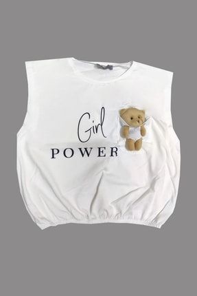 Kız Çocuk Girl Power Ayıcıklı T-shirt L11622Y2251