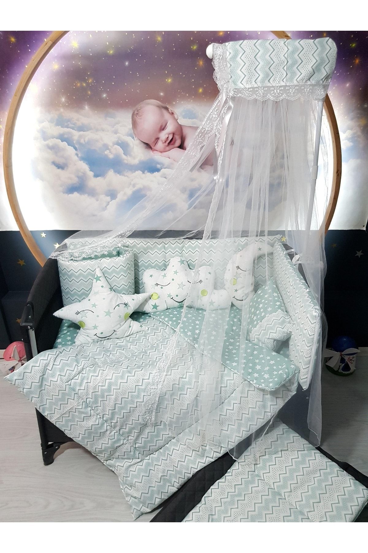 Mosquito net store for cribs