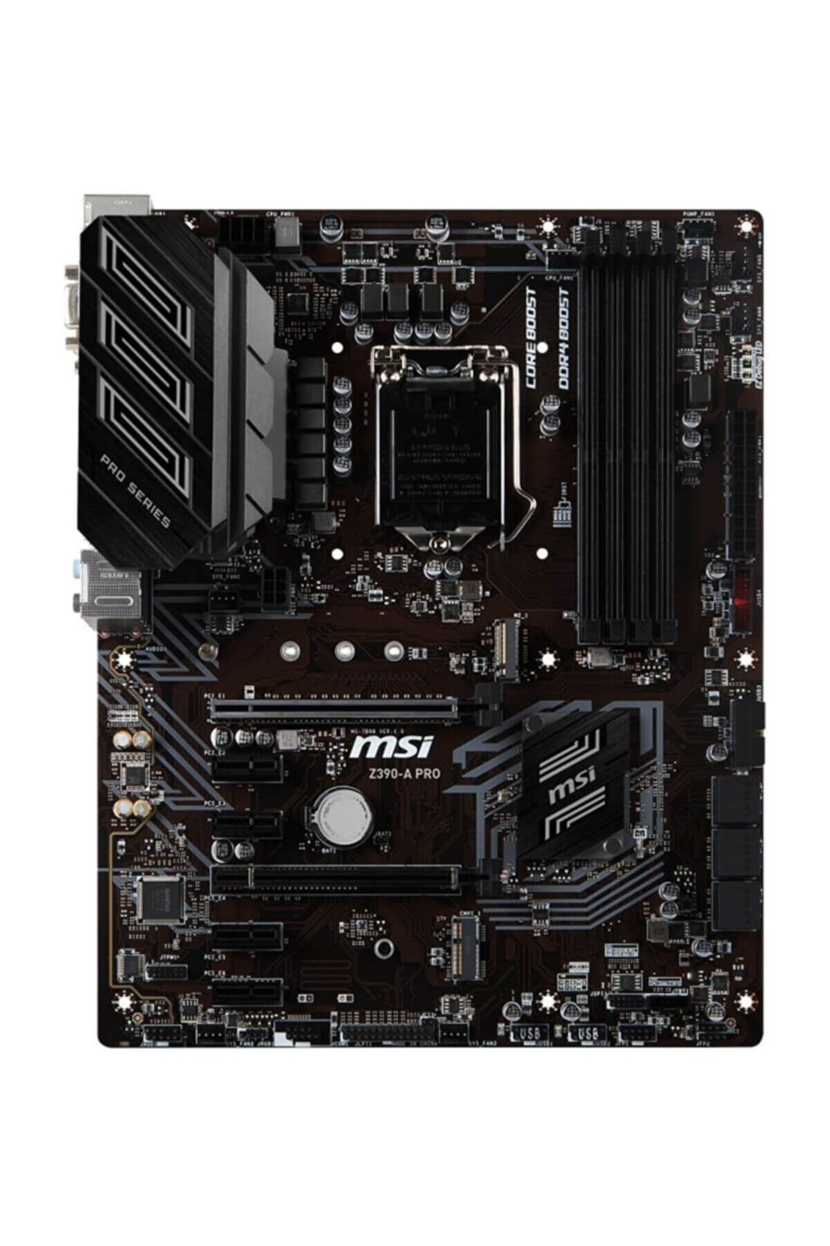 MSI Z390 a Pro Intel Z390 Soket 1151 Ddr4 4400 oc M.2 Anakart Elektronik