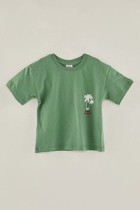 Erkek Çocuk Unisex Minimal Desen T-shirt 32124R-7127