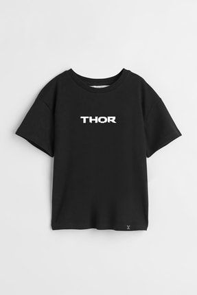 Marvel Thor Beyaz Yazılı Özel Baskılı Unisex Çocuk Tişört 0532712sda160410