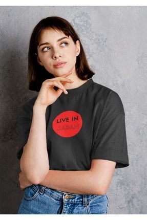 Oversize Unisex Siyah Japon Dojo Baskılı T-shirt SYHYCHYPRNU3001127