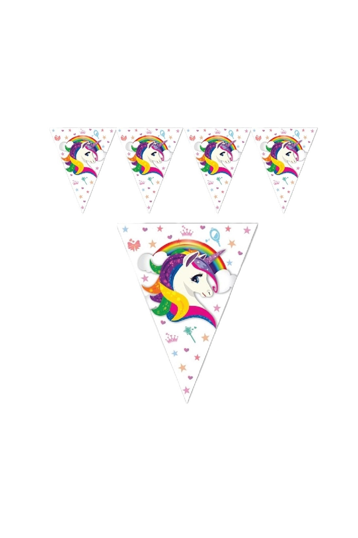 papercraft Unicorn Üçgen Flama