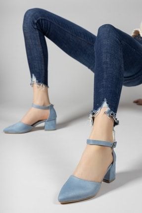 Mint Mavi Kadın Topuklu Ayakkabı 0012380 LNRCNKRNS380