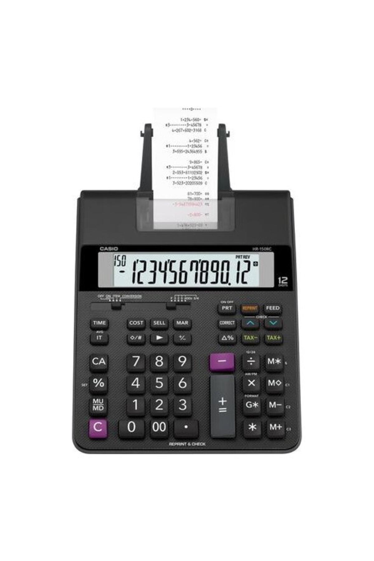 Casio Şeritli Hesap Makinesi 12 Hane Hr-150rc-dc