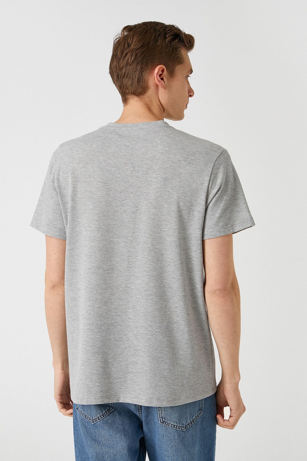 Koton T-Shirt Grau Regular Fit