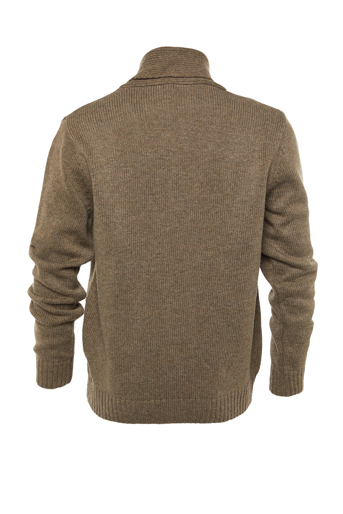 Trendyol Collection-Nerzfarbener Strick-Cardigan aus normaler Wolle mit Schalkragen TMNAW22HI0131 10