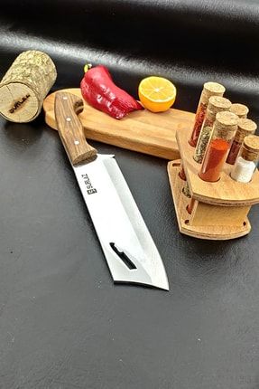 Kamp Outdoor Bıçağı, Satırı Paslanmaz Çelik El Yapımı Kılıf PRLZTR2