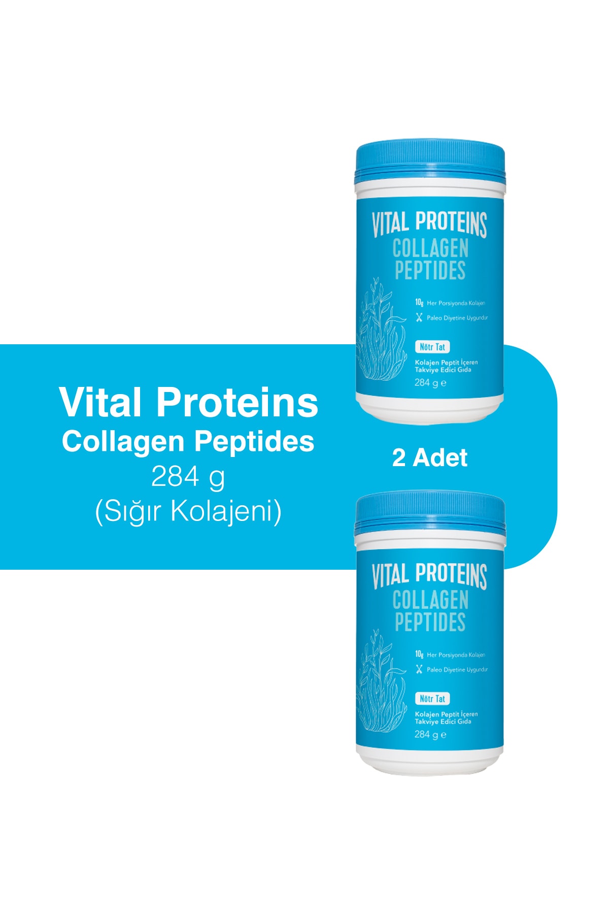 Vital Proteins Collagen Peptides 284 Gr Aromasız - 2 Adet SN8972