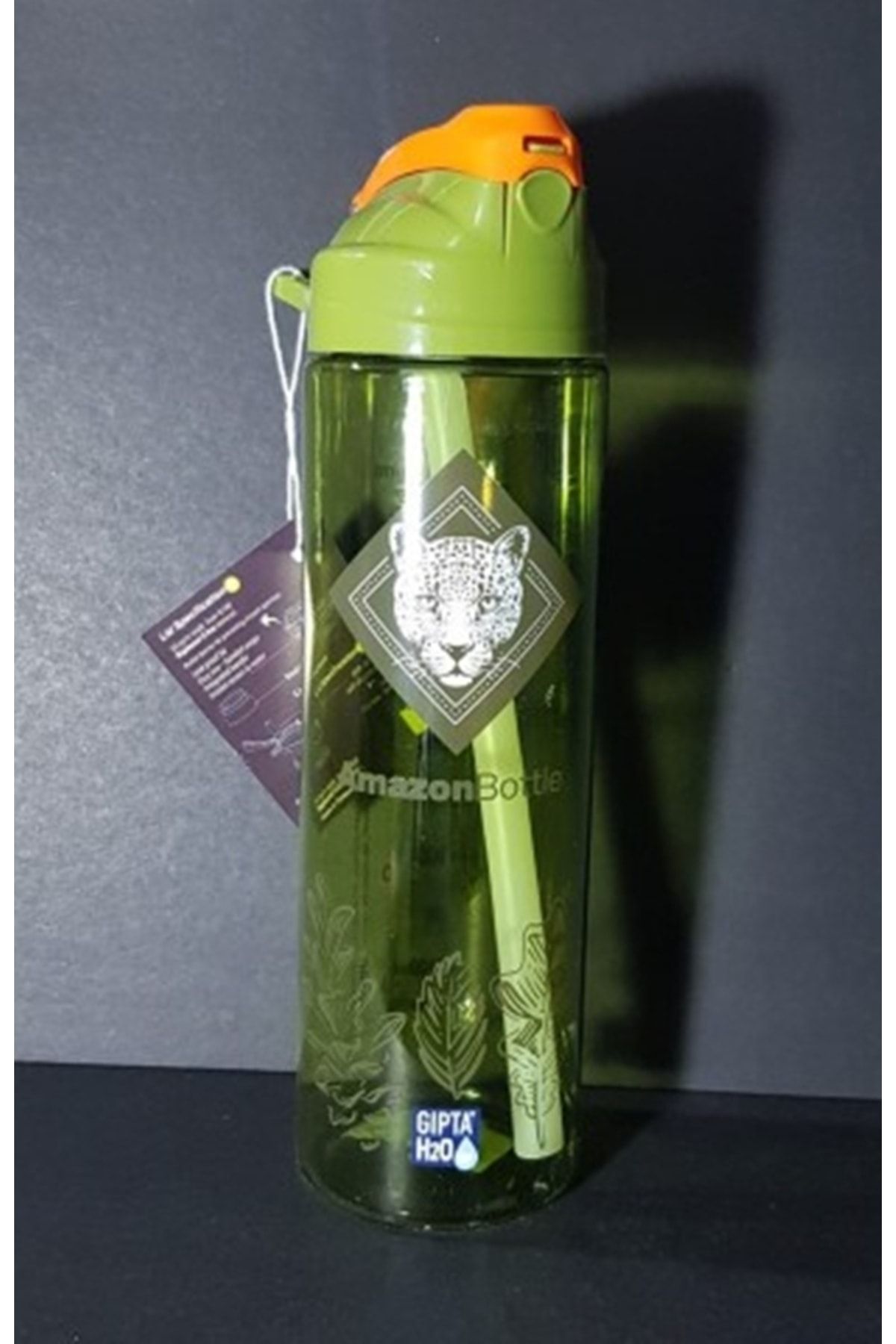 SEYFİKİRTASİYE-Amazon Tritan Patterned Flask with Straw 630cc 2