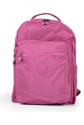 Kipling Pembe Krinkıl Kumaş Modern Sırt Çantası 16441 TYC00436028953