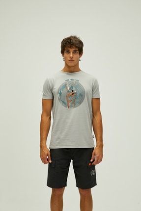 Erkek Two Gether T-shirt - Duman Rengi P3151S5707