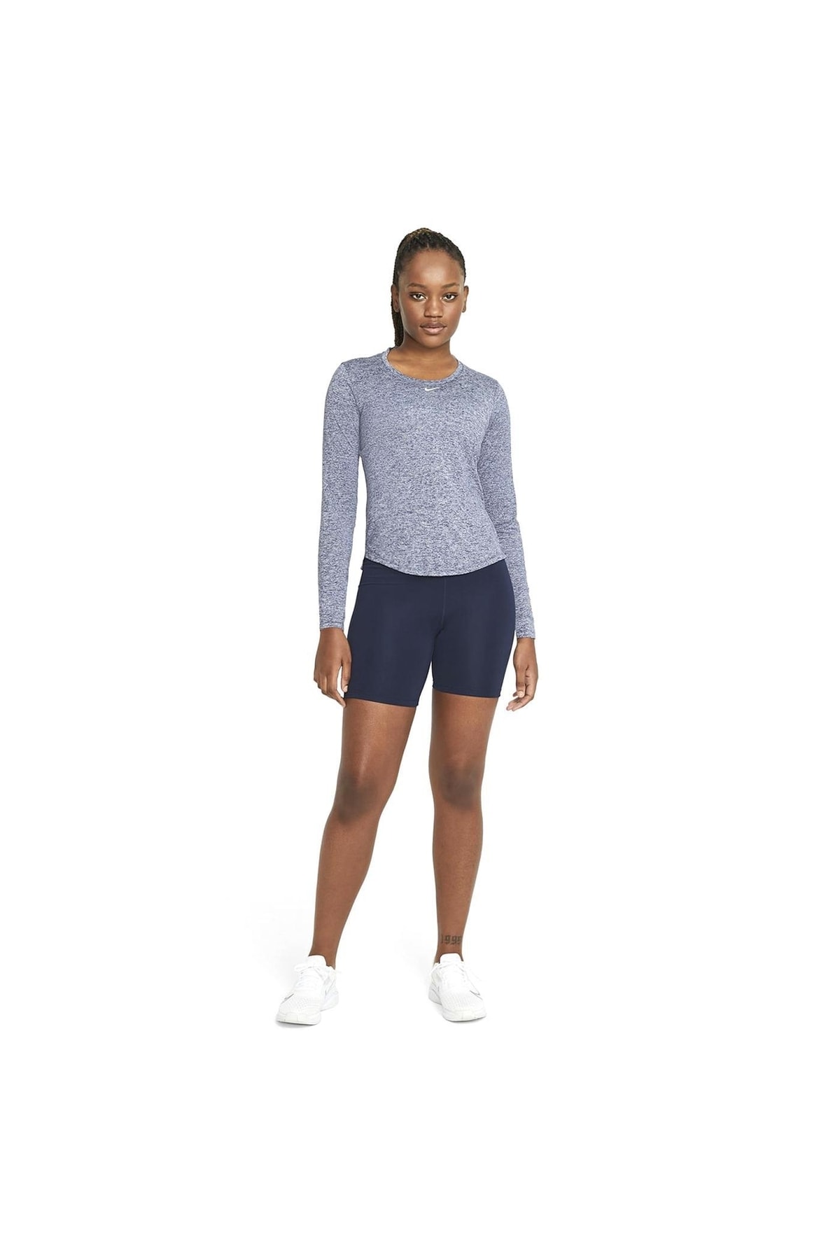 Nike Top Kadın Gri Antrenman Uzun Kollu Tişört
