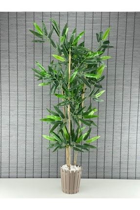 Yapay Yoğun Yapraklı Dekoratif Bambu Ağacı 3 Gövde 95cm AKASYA95