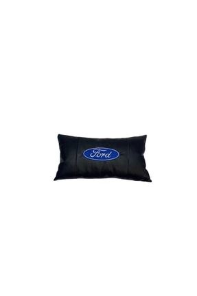 Ford Uyumlu Boyun Yastığı Lüks Deri 2 Adet Ortopedik Boyun Yastığı Siyah Renk 2 Adet MRV-FOR1