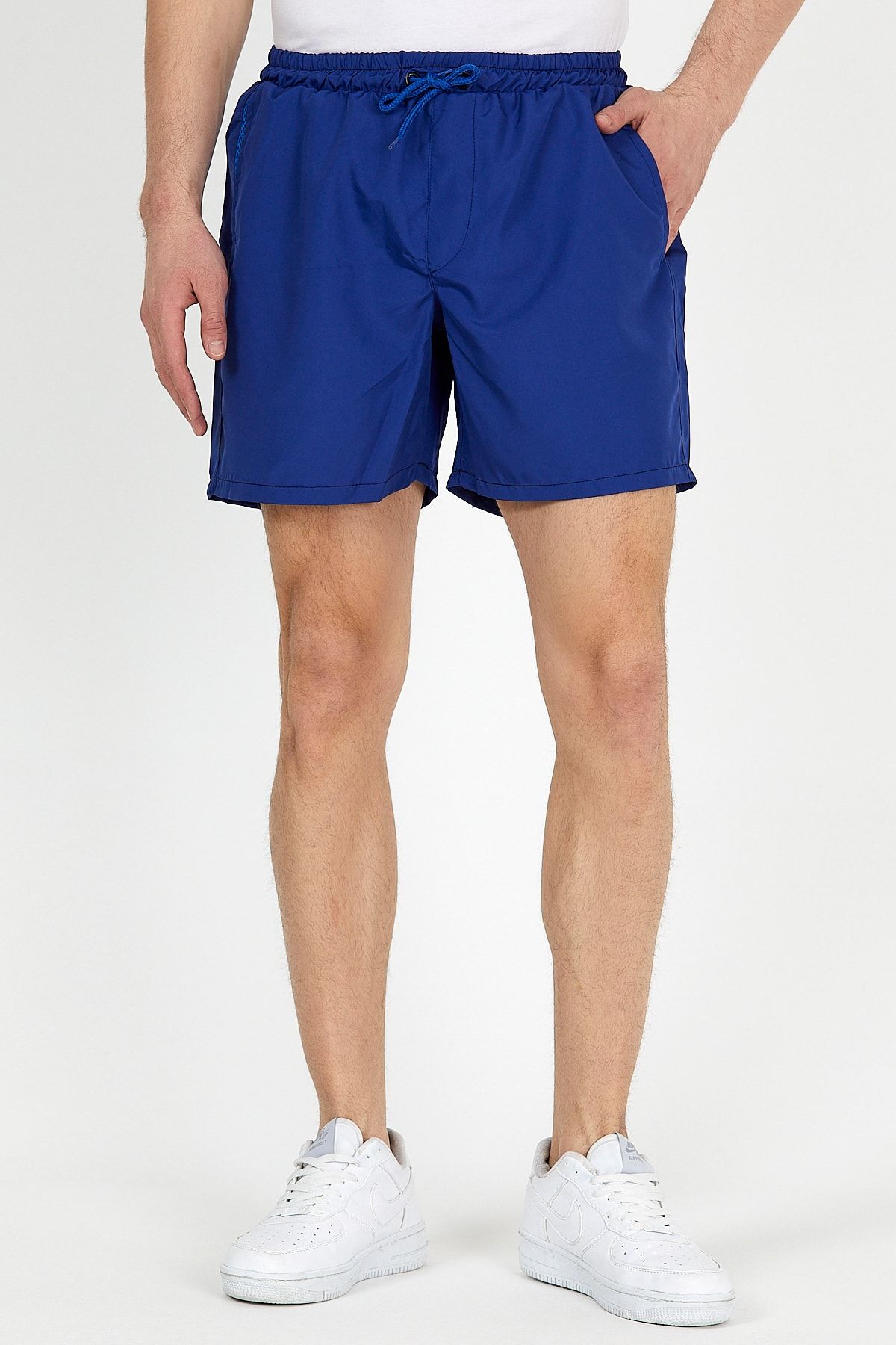 GENIUS STORE Swim Shorts Dark blue Plain Trendyol