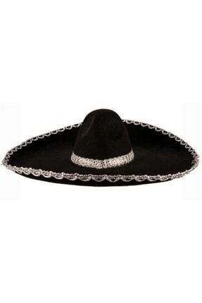 Meksika Fiesta Gümüş Trim Şapka. PRTY75