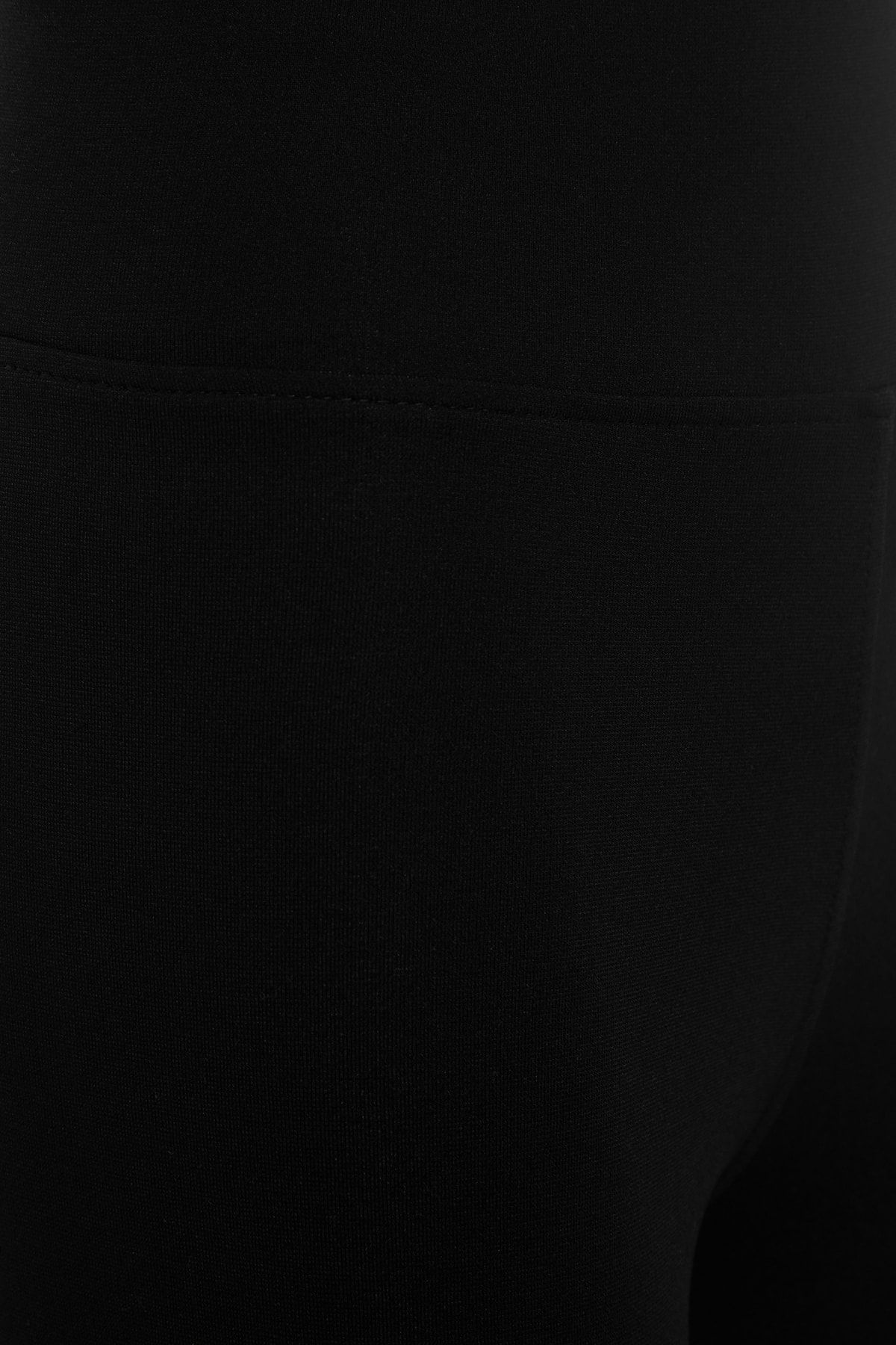 Trendyol Collection-Schwarze, elastische, dehnbare Strickleggings mit hoher Taille und elastischem Bund TWOAW20TA0087 8