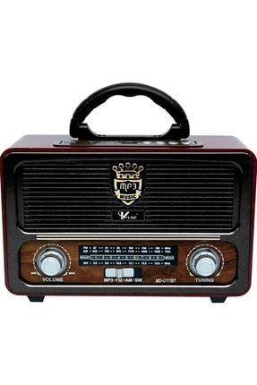 A++ Kalite Nostalji Eskitme Bluetooth Hoparlör Fm Radio Sd Kart Usb Yüksek Ses Eski Nostalji 111bt