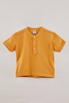Erkek Çocuk Düğme Detaylı T-shirt 3212204R-7205