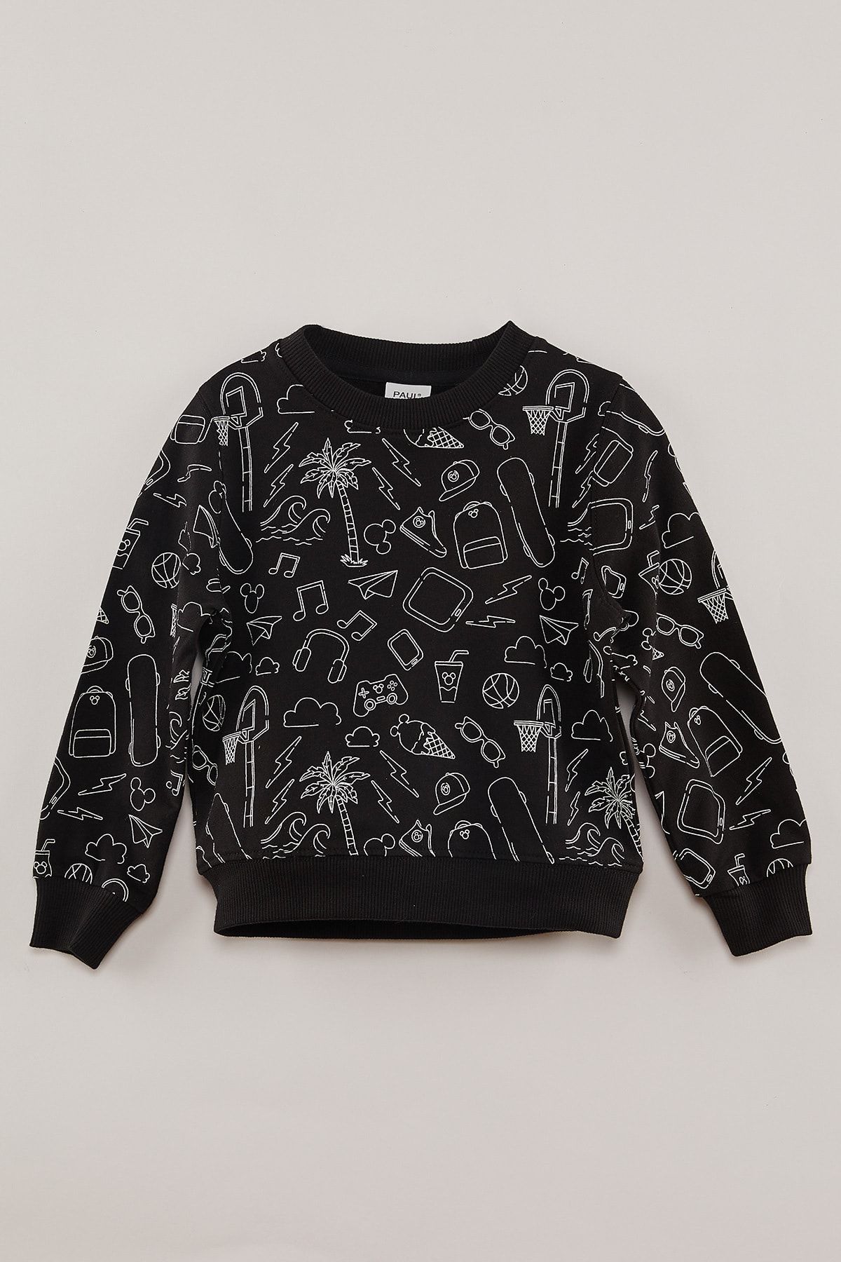 Erkek Çocuk Desenli Sweat Üst