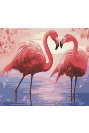 Sayılarla Boyama Seti Aşık Flamingolar Rulo 40 X 50 Cm BRM-13956
