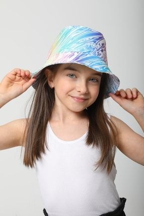 Çok Renkli Unisex Bucket Çocuk Şapka FLLCK-857