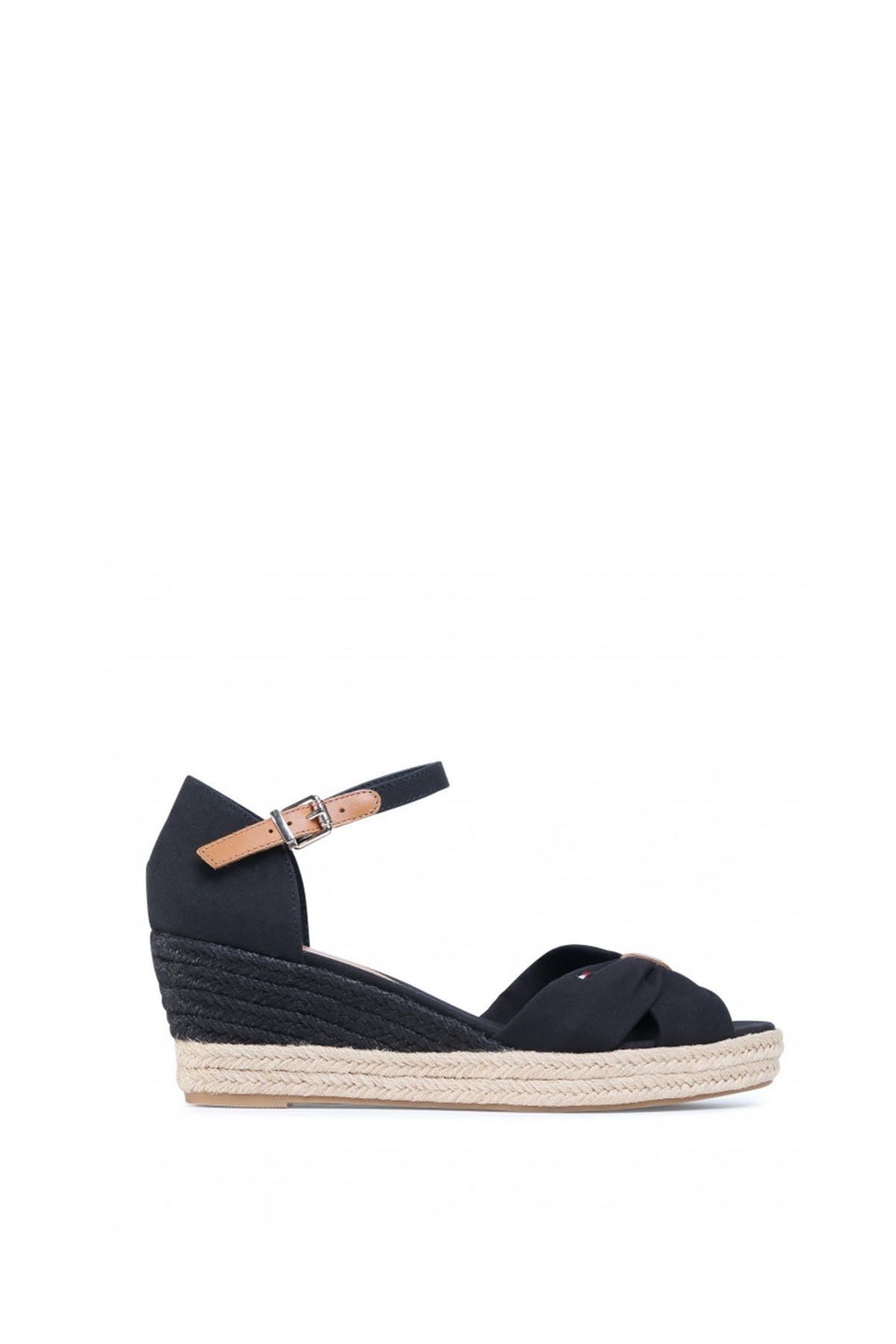 Tommy Hilfiger-Podstawowe sandały damskie z odkrytymi palcami i średnim klinem Fw0fw04785 4