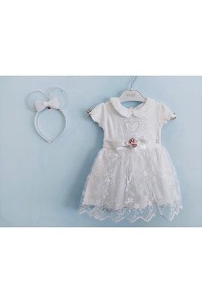 Dantel , Tüllü Bebek Elbise, Bayramlık B429