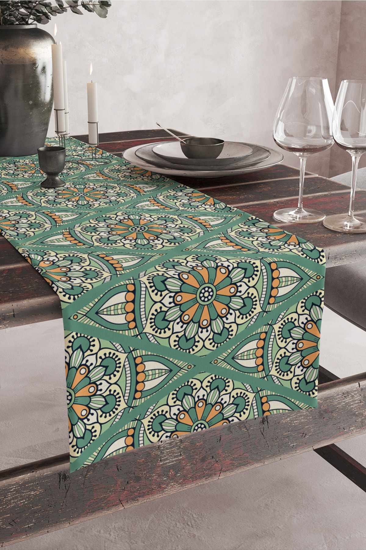 Ethnic Pattern Digital Printed Runner 140x40