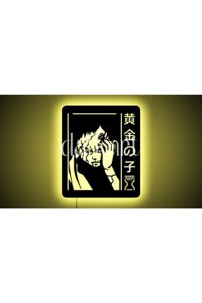 Gaara Naruto Rgb Led Işıklı Ahşap Tablo Ev/ofis Anime Duvar Dekoru dafk0118