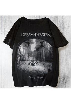 Unisex Siyah Dream Theater T-shirt tişört-dremtheater