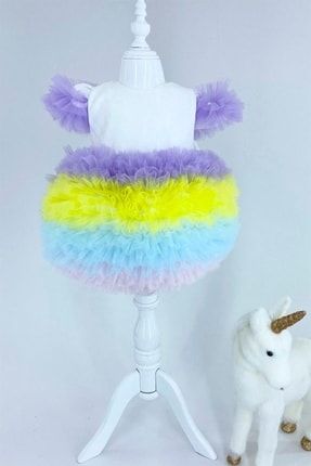 Kız Bebek Unicorn Tütü Elbise mc4517-5641