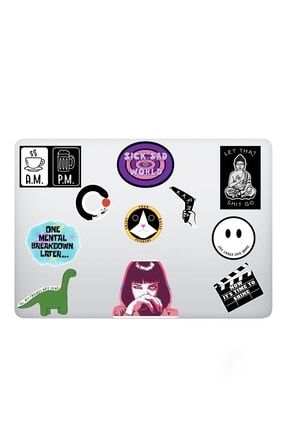 Mental Art Sanat Temalı Laptop Notebook Tablet Sticker Seti 9 Adet M-01