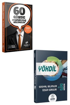 Modadil Sosyal Bilimler Ezberbozan Kelimeler + Sosyal Bilimler Özgün Sorular +5 Deneme YOKDILSOSYAL17