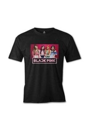Erkek Siyah Black Pink - Pink Tshirt ÖS-489