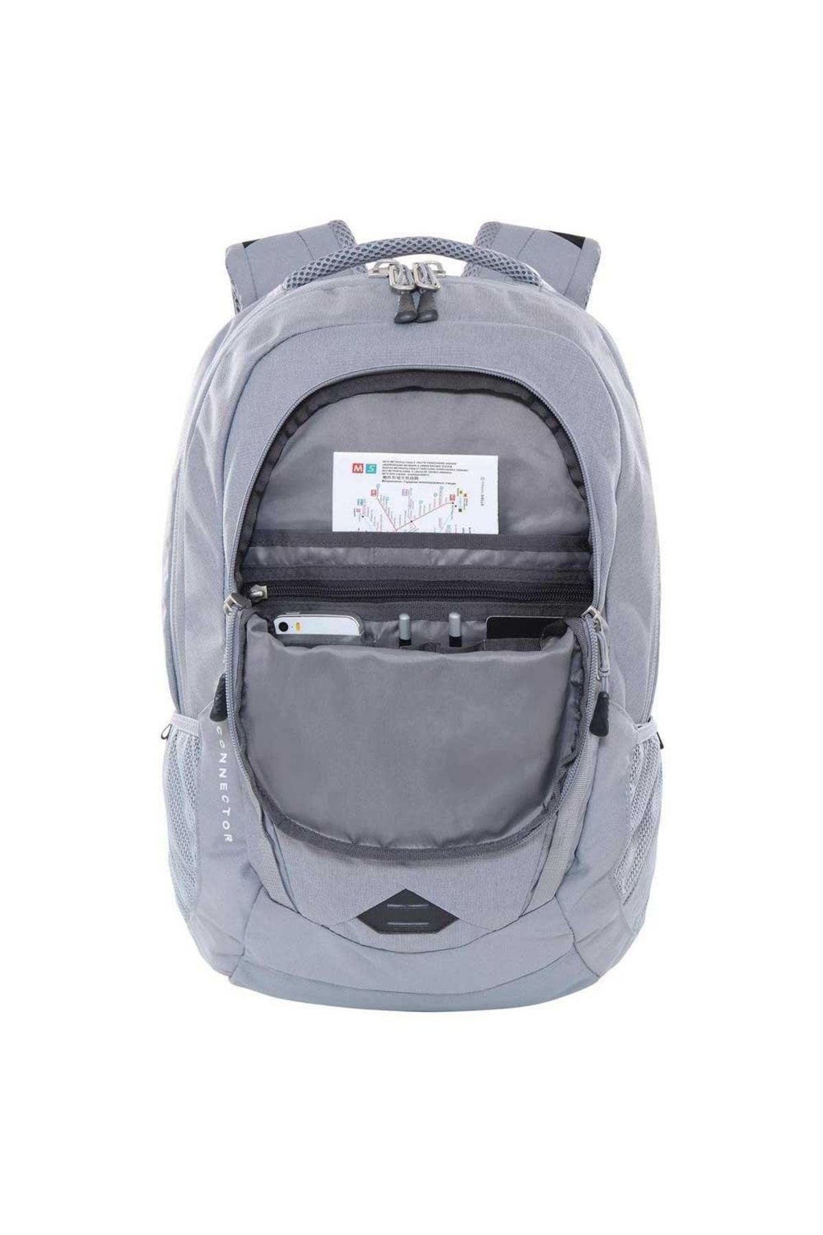 Dark grey north face backpack online